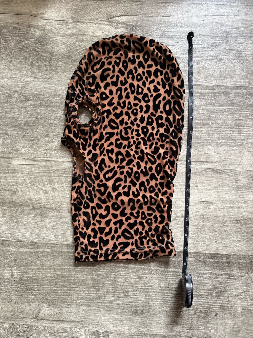 Fashion Brand Company Leopard Print Balaclava Face Mask - Brown & Black - Picture 3 of 6